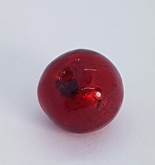 Red Murano glass bead for handmade jewels