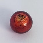 Coppery Murano glass bead for handmade jewels