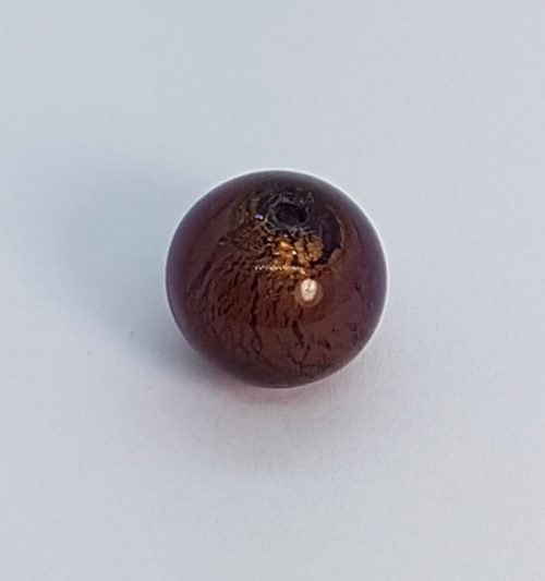 Brown Murano glass bead for handmade jewels