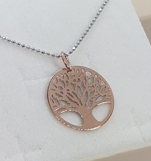 Rose Gold Sterling Silver Pendant