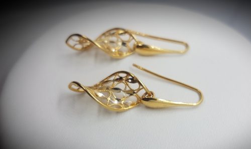 Helix (Small)- Gold plated Sterling Silver Earrings