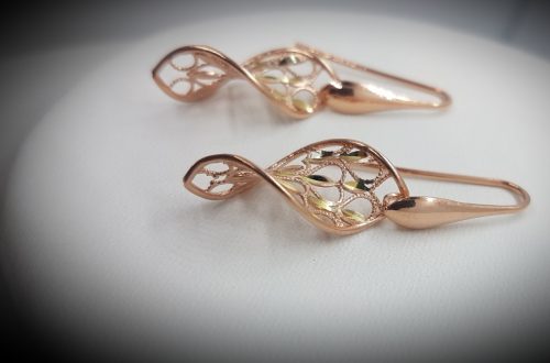 Helix (Small)-Rose gold Sterling Silver Earrings