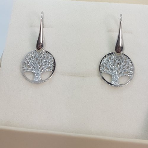 Small Tree of Life-Sterling Silver Earrings