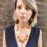 Collana indossata di vetro di murano