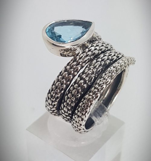 Ring with Blue Topaz