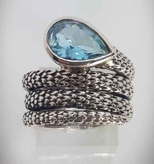Ring with Blue Topaz