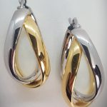 Oval Double Hoops