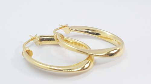 Sterling Silver Oval Hoops