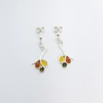 Earrings with Amber