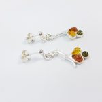 Earrings with Amber