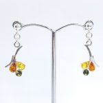 Earrings with Amber