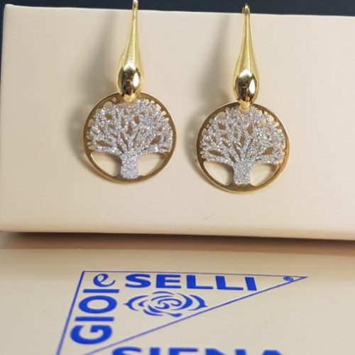 tree of life sterling silver earrings
