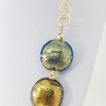 Collana con Vetro di Murano e Argento fatta a mano