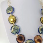 Collana con Vetro di Murano e Argento fatta a mano