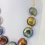 Collana con Vetro di Murano e Argento fatta a mano