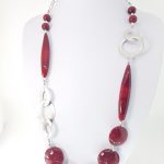 Collana in Vetro di Murano e Argento fatta a mano