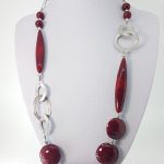 Collana in Vetro di Murano e Argento fatta a mano