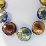 Collana con Vetro di Murano e Argento fatta a mano