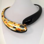 Klimt Murano glass necklace