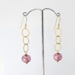 Sterling Silver Earrings with Murano Glass