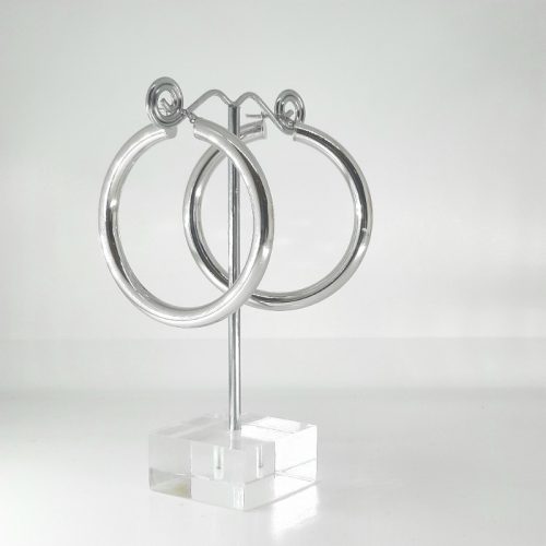 Silver Hoops 5 cm