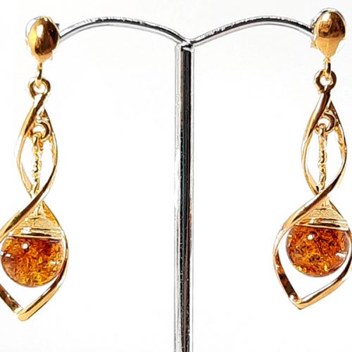 Amber earrings