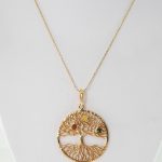 Sterling silver pendant wiyh amber