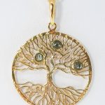 Sterling silver pendant wiyh amber