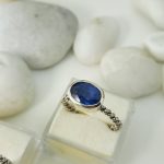 Hand made Sterling Silver ring with Cianite