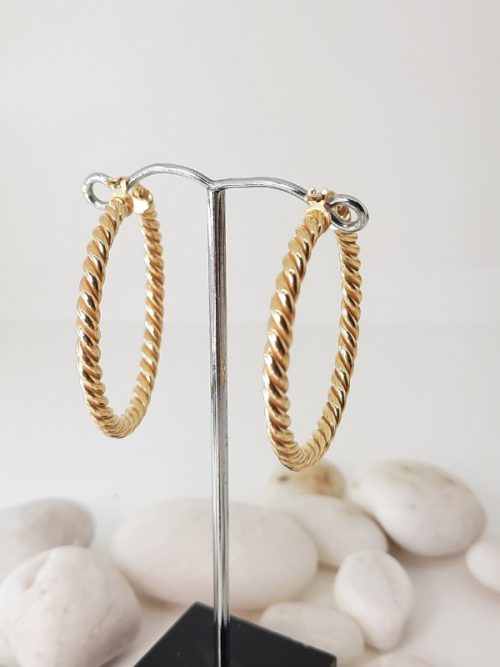 Sterling silver hoops