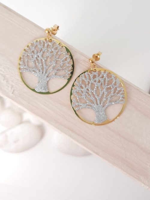 sterlingsilver earrings tree of life