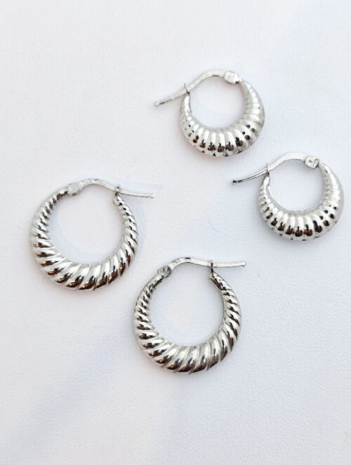 Etruscan earrings in Sterling silver